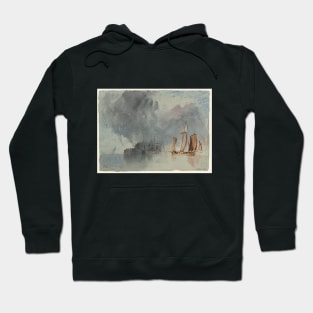 A Chasse-Marree and Other Vessels under a Cloudy Sky, 1826-28 Hoodie